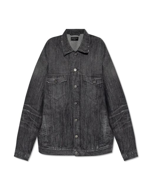 Balenciaga Gray Jeansjacke