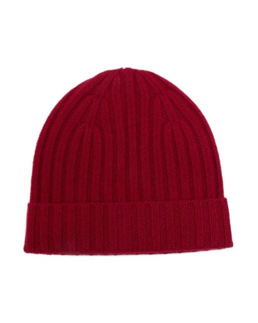 Be You Red Rippstrick-Beanie-Mütze