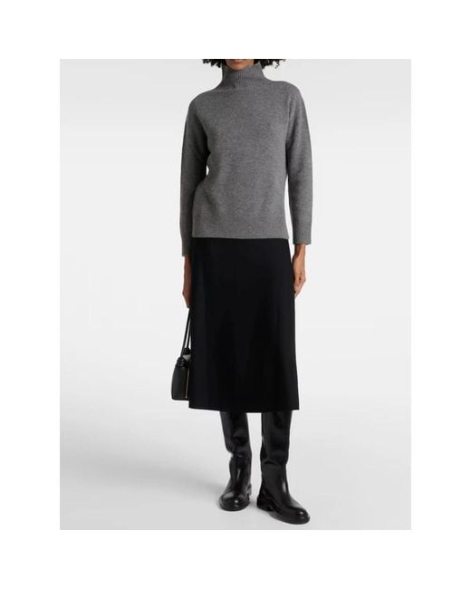 Max Mara Gray Cashmere Knitwear