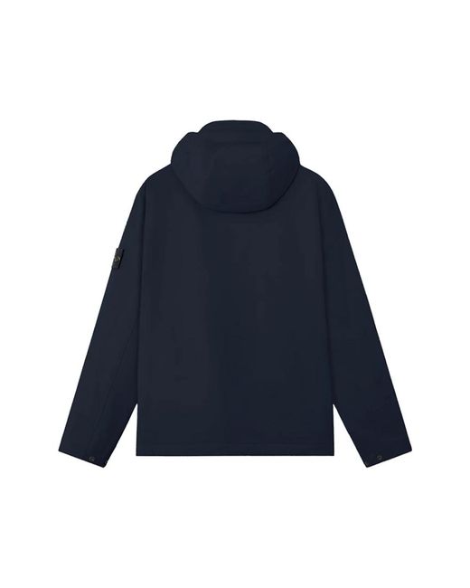 Stone Island Blue Light Jackets for men