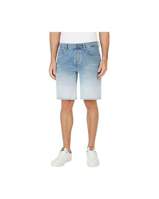 Pepe Jeans Blue Denim Shorts for men