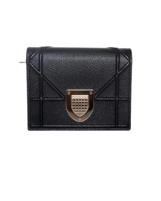 Dior Accessoires ,Zwart ,Leer Leren Portemonnees in het Black