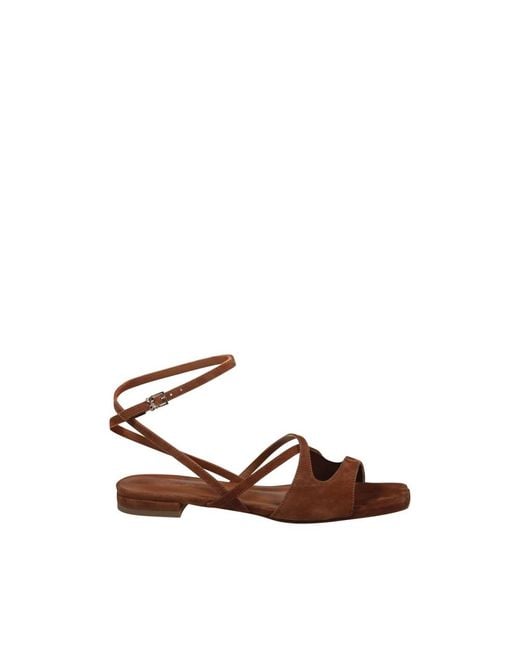 Sergio Levantesi Brown Flat Sandals