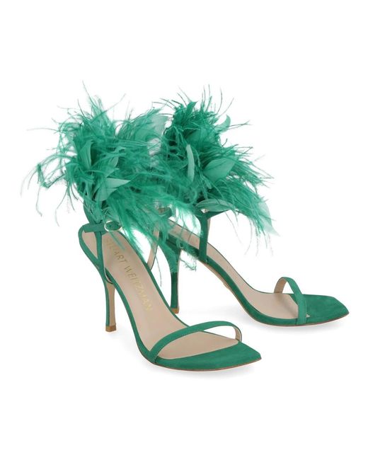 Stuart Weitzman Green High Heel Sandals