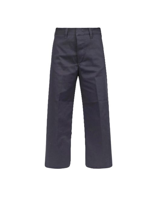 Department 5 Blue Straight Trousers