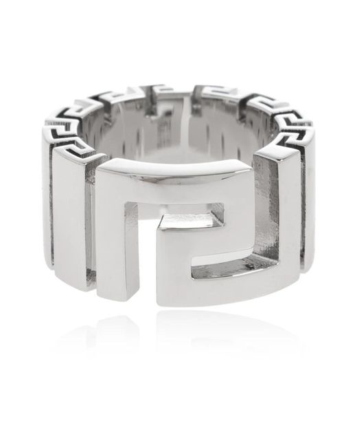 Rings di Versace in Metallic