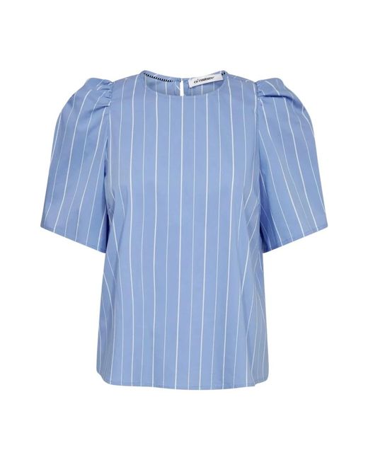 Blouses co'couture de color Blue