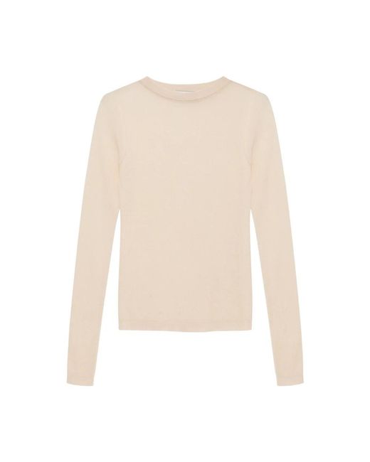 Anine Bing White Round-Neck Knitwear
