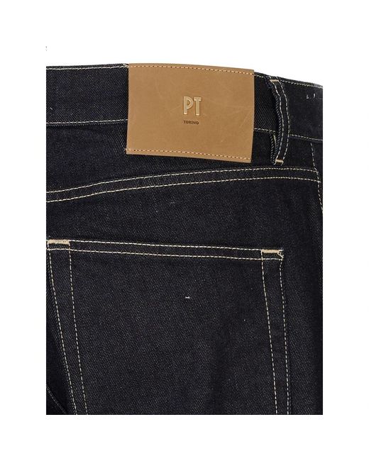 PT Torino Jeans ,Blauw ,Straight Jeans in het Blue voor heren