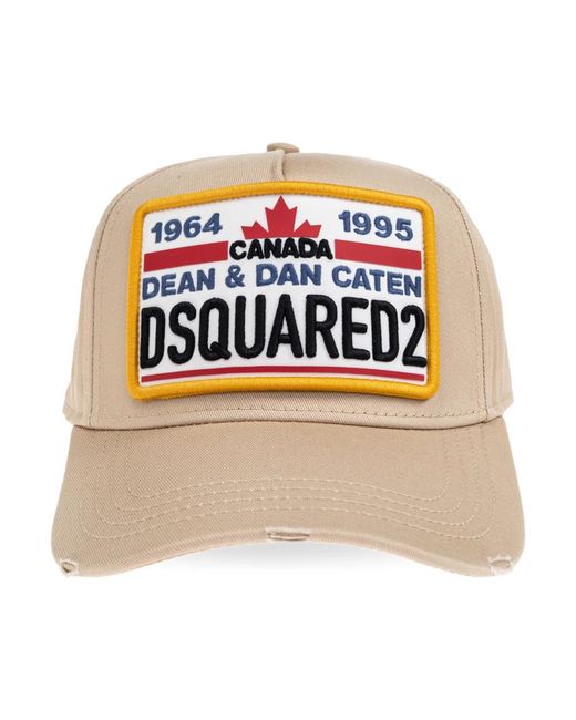 DSquared² Accessoires ,Katoen Baseballpet in het White voor heren
