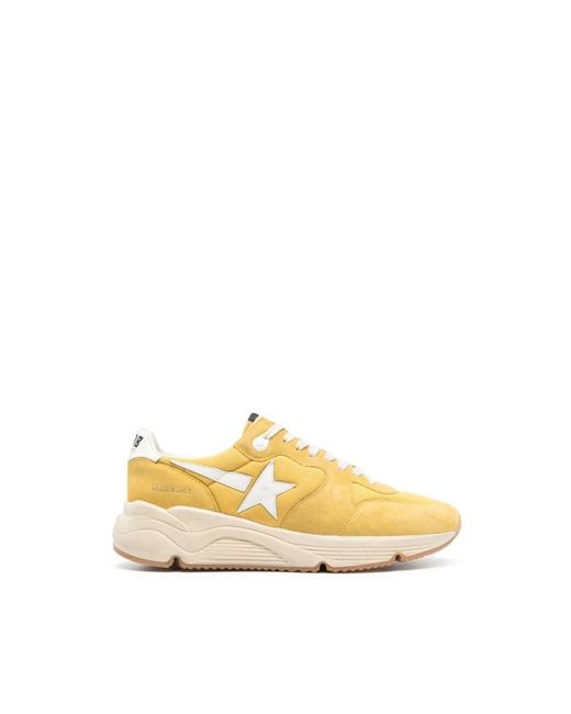 Sneakers giallo/bianco design pannellato punta tonda di Golden Goose Deluxe Brand in Multicolor da Uomo