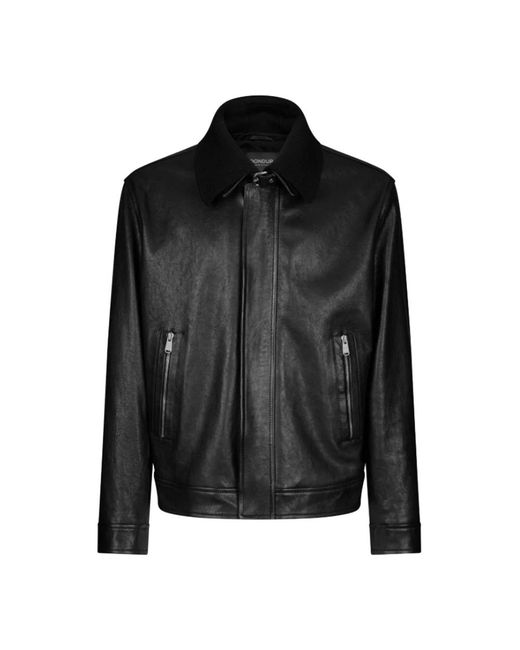 Dondup Uj976 Aviator Jacket in het Black voor heren