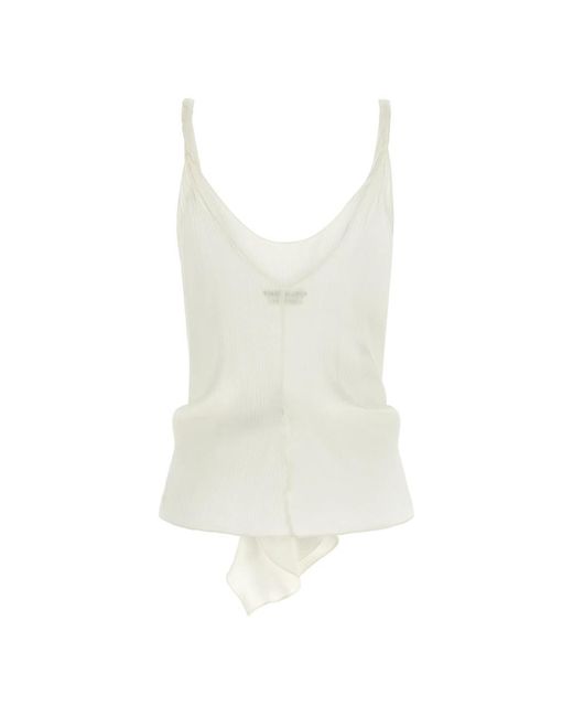 J.W. Anderson White Sleeveless Tops