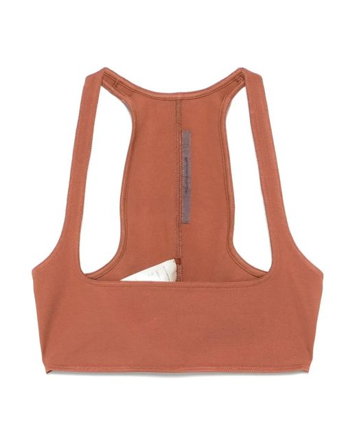 Sleeveless Tops di Rick Owens in Brown