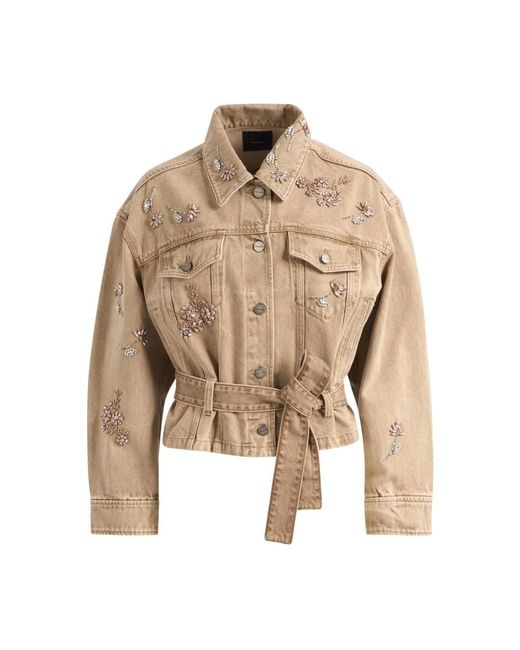 Pinko Natural Denim Jackets