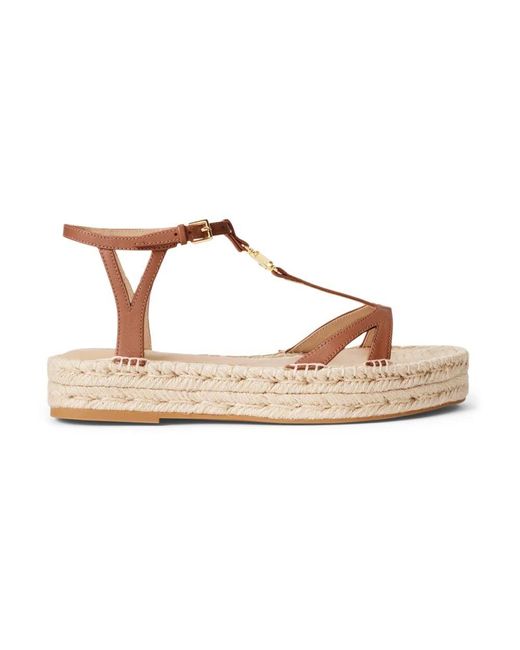 Ralph Lauren Metallic Flat Sandals