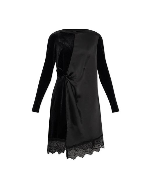 black halter bridesmaid dress Halter Neck Black Satin Prom Dress  TANYA BRIDAL