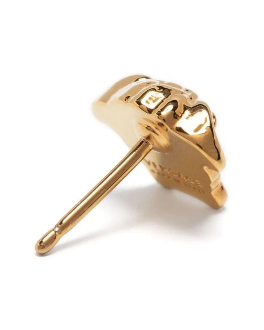 Versace Metallic Goldene metall-ohrringe