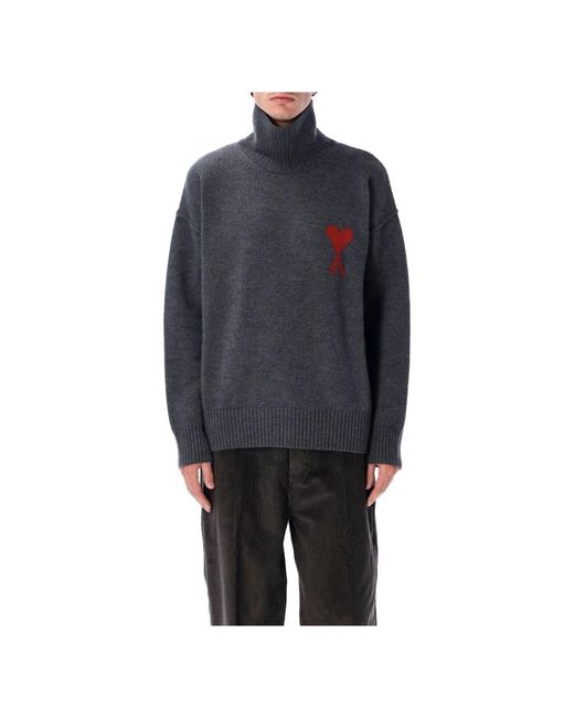 AMI Blue Turtlenecks for men