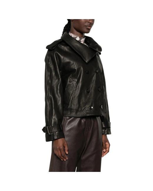 Giorgio Brato Black Leather Jackets