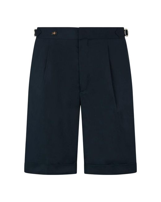 Moorer Blue Casual Shorts for men