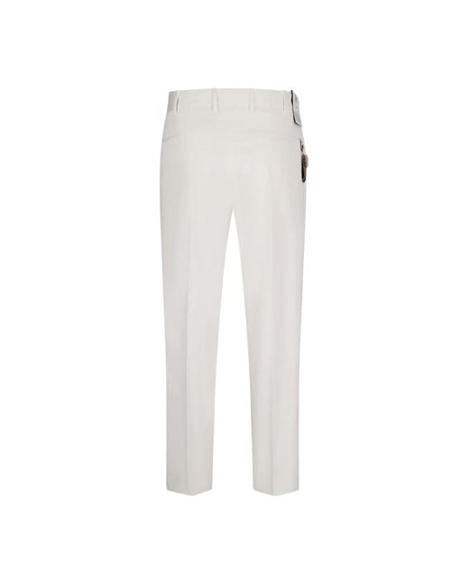 PT Torino White Suit Trousers for men