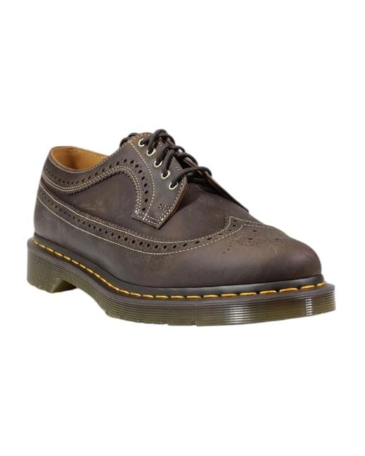 Dr. Martens Brown Laced Shoes for men