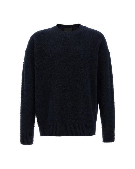 Roberto Collina Blue Round-Neck Knitwear for men