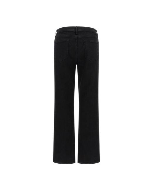 Mother Black Straight Fit Jeans
