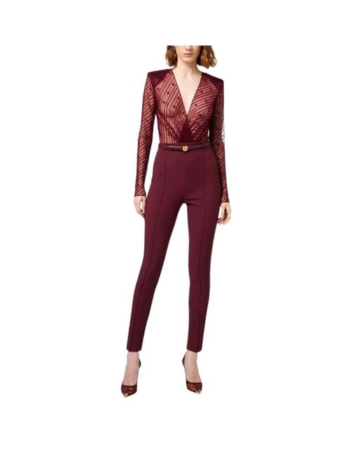 Elisabetta Franchi Red Jumpsuits