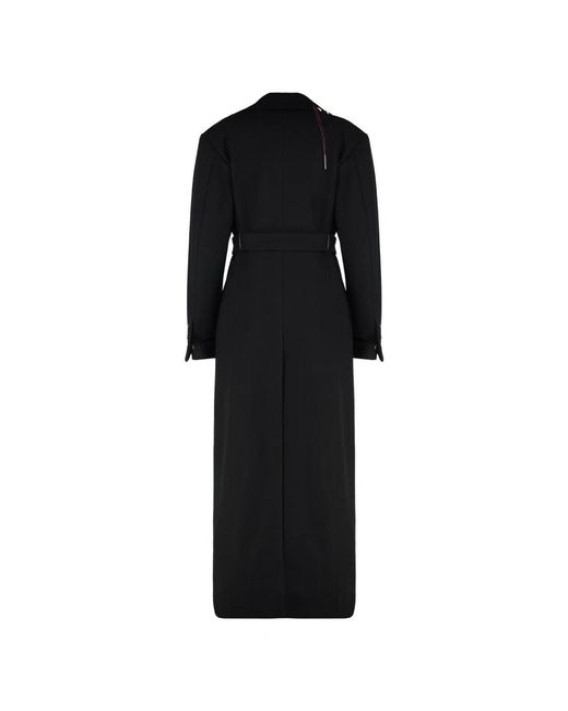 Dries Van Noten Black Belted Coats
