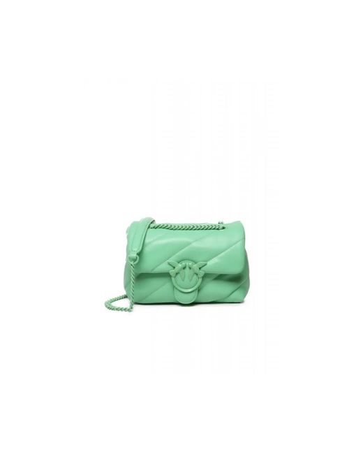 Pinko Green Shoulder Bags