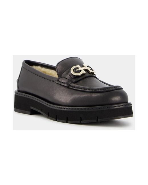 Ferragamo Black Loafers