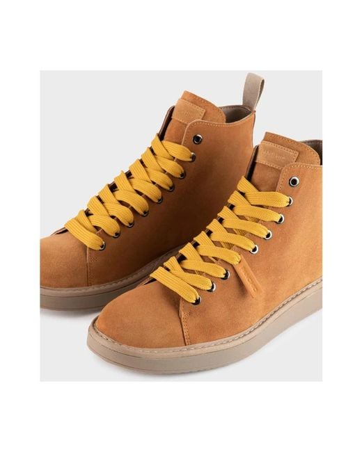 Pànchic Brown Lace-Up Boots for men