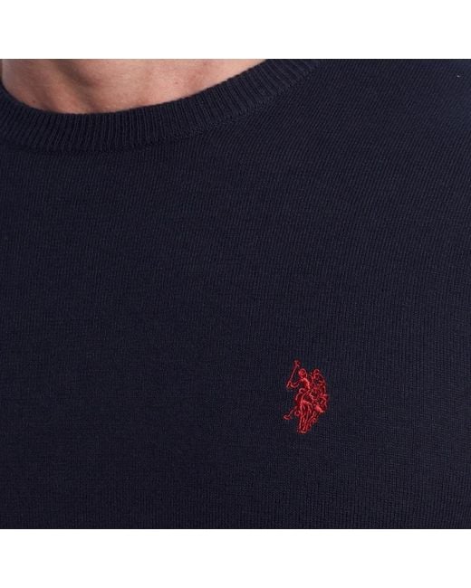 U.S. POLO ASSN. Blue Round-Neck Knitwear for men