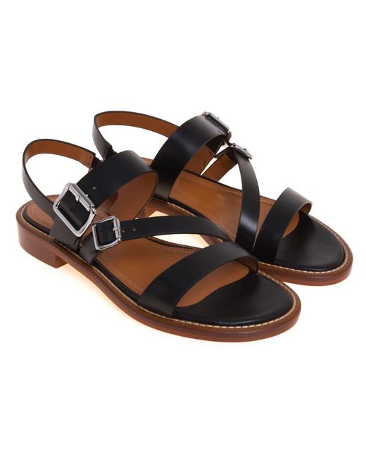 Guglielmo Rotta Blue Flat Sandals