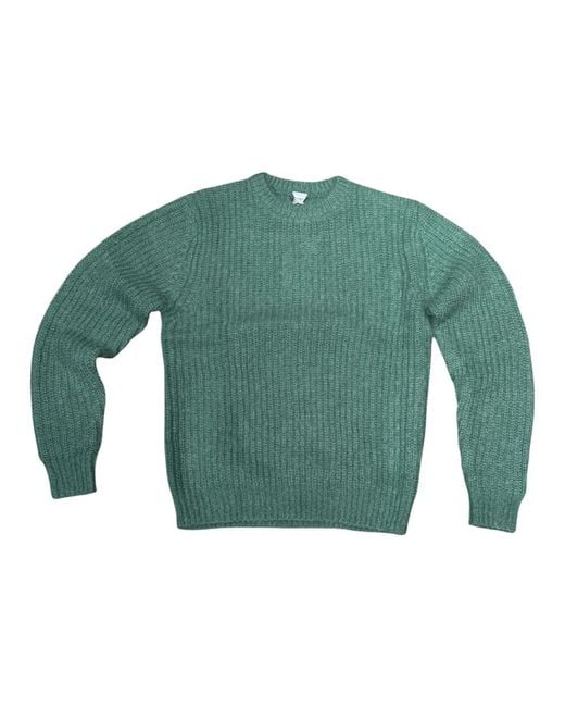Aspesi Green Round-Neck Knitwear for men