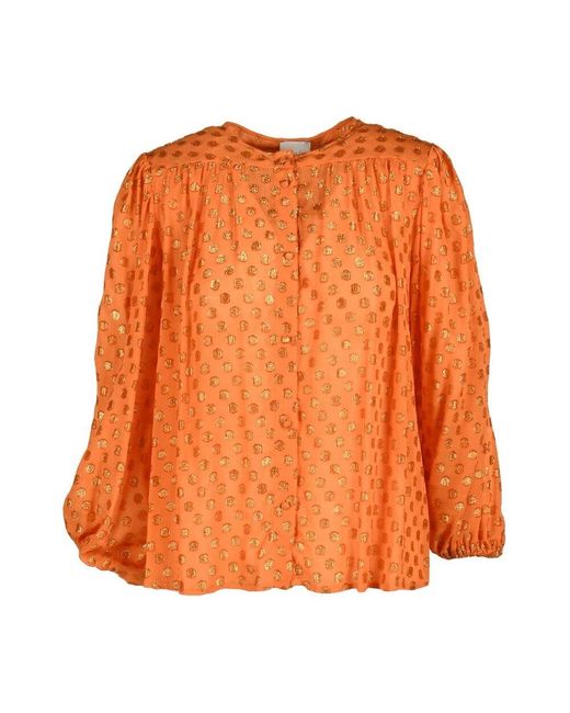 L'Autre Chose Orange Blouse