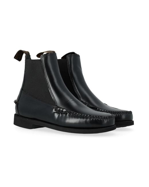 Sebago Black Chelsea Boots