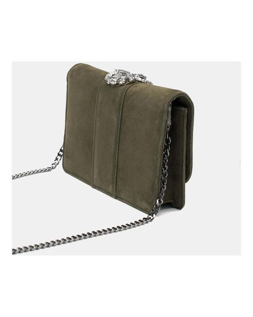 Clutches di Alma En Pena. in Green