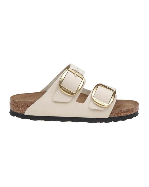 Birkenstock Sliders in het White