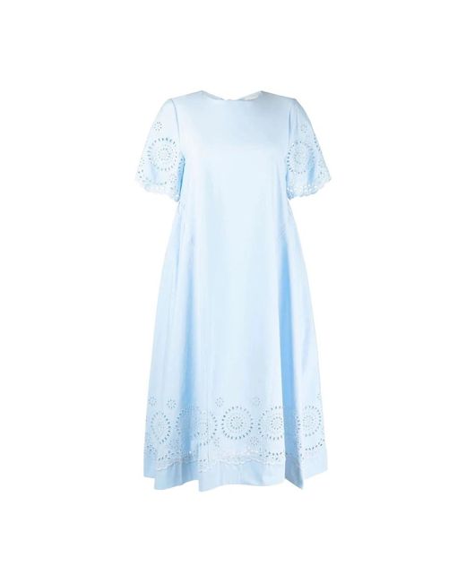 P.A.R.O.S.H. Blue Midi Dresses