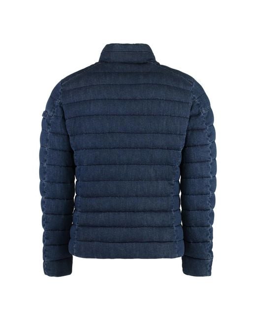 Moorer Down Jackets in het Blue voor heren