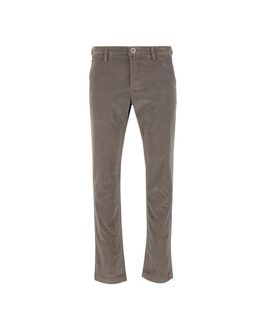 Jacob Cohen Gray Slim-Fit Trousers for men
