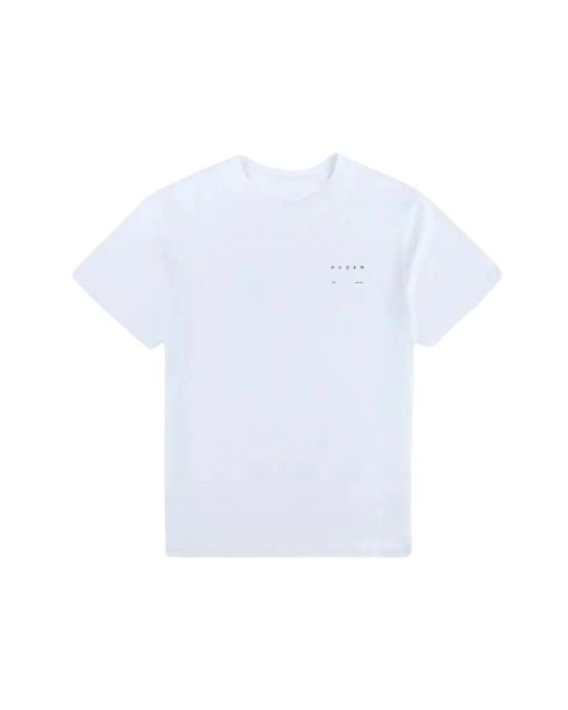 Hogan White Versatile T-Shirt With Calf Leather Accents for men