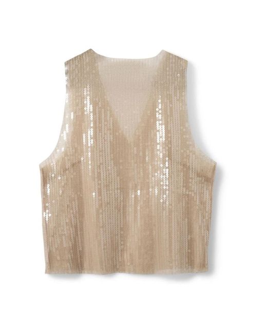 Sofie Schnoor Natural Sleeveless Tops