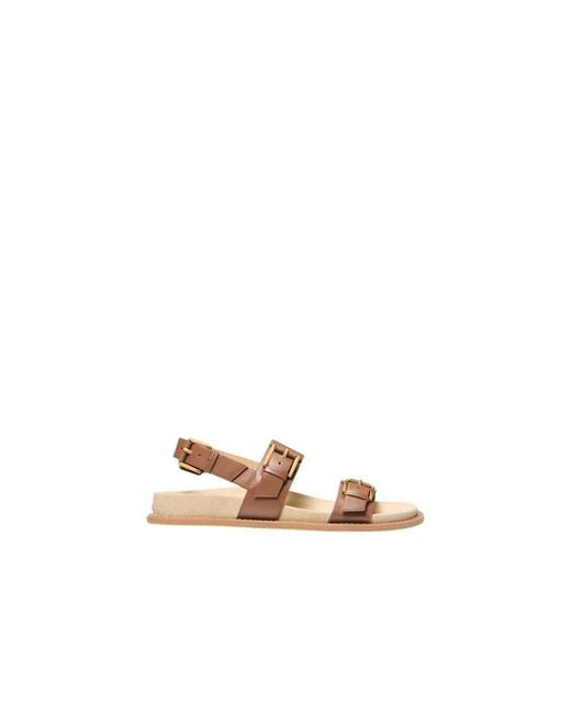 Michael Kors Brown Flat Sandals