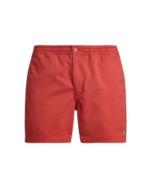 Short Shorts di Polo Ralph Lauren in Red da Uomo