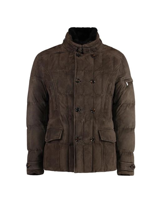 Moorer Brown Leather Jackets for men