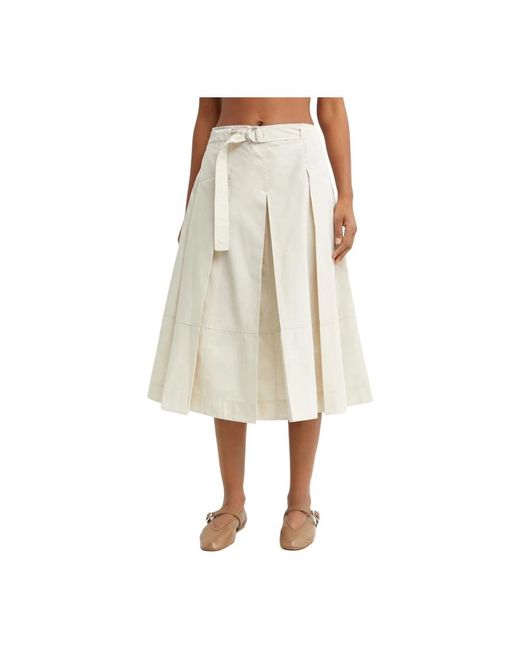 3.1 Phillip Lim Natural Midi Skirts